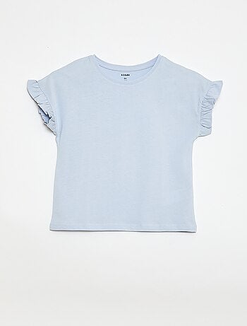 T-shirt à manches volantes
