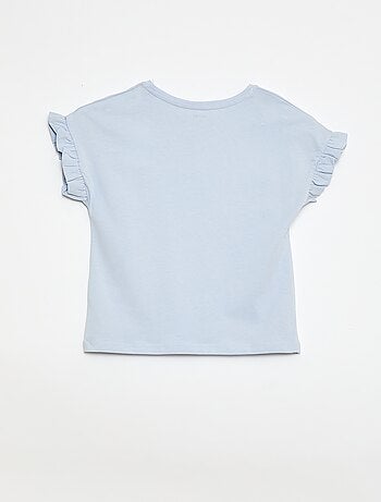 T-shirt à manches volantes