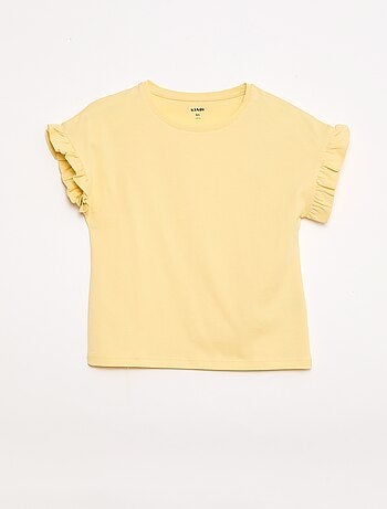 T-shirt à manches volantes