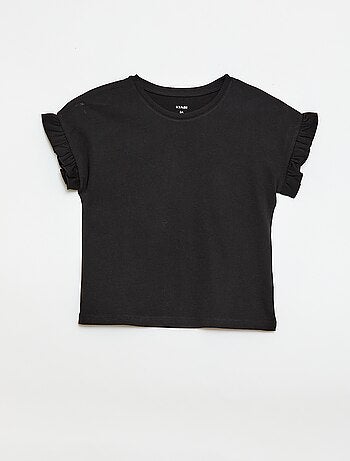 T-shirt à manches volantes