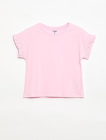 T-shirt à manches volantes
