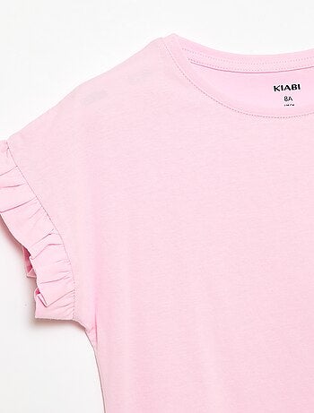 T-shirt à manches volantes