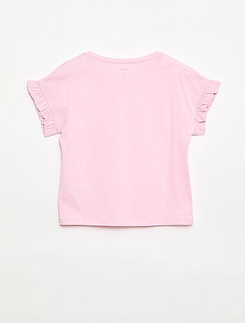 T-shirt à manches volantes