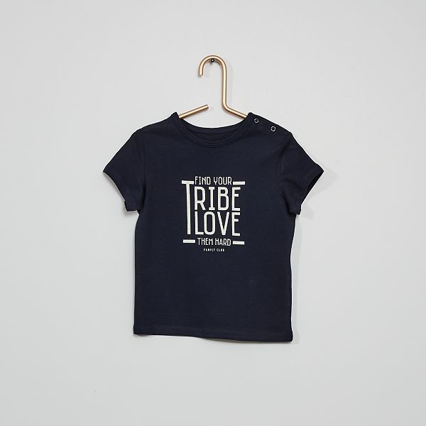 T Shirt A Message Bebe Garcon Bleu Kiabi 3 00