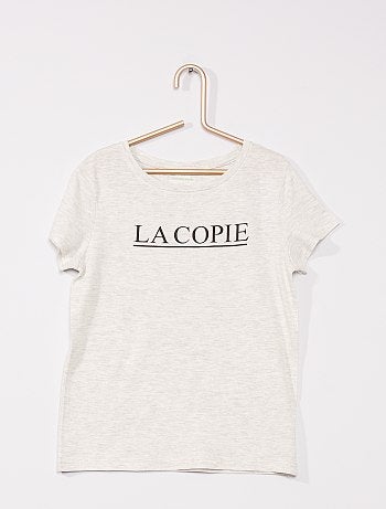 T-shirt à message éco-conçu