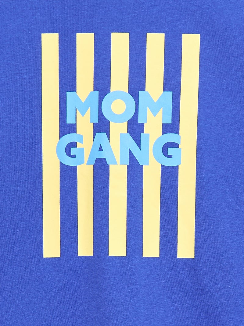 T-shirt à message fête des mères Bleu - Kiabi