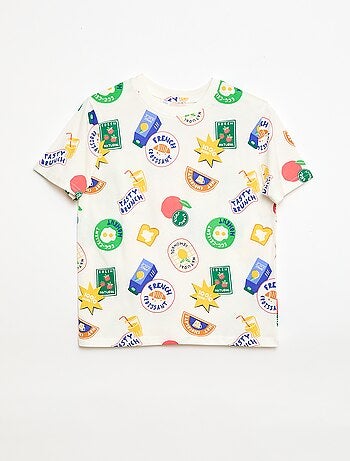 T-shirt à motif manches courtes