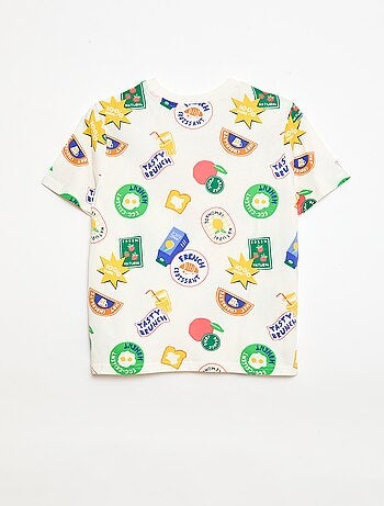 T-shirt à motif manches courtes