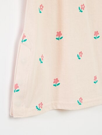 T-shirt à motif ouverture pressionnée à l'épaule - So Easy