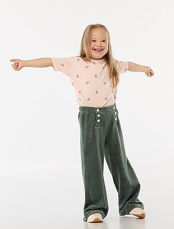 T-shirt à motif ouverture pressionnée à l'épaule - So Easy