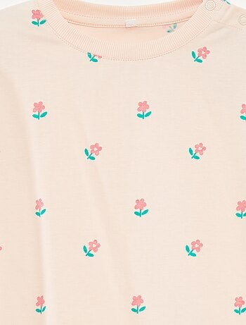 T-shirt à motif ouverture pressionnée à l'épaule - So Easy