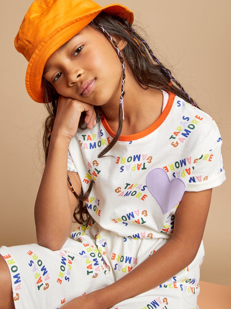 T-shirt à motif x Taxi Brousse Blanc - Kiabi