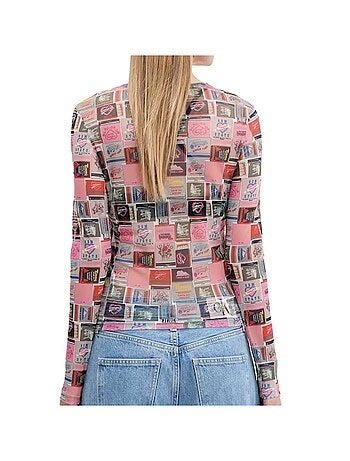 T-shirt à motifs Femme Tommy Hilfiger Tjw Slim Aop