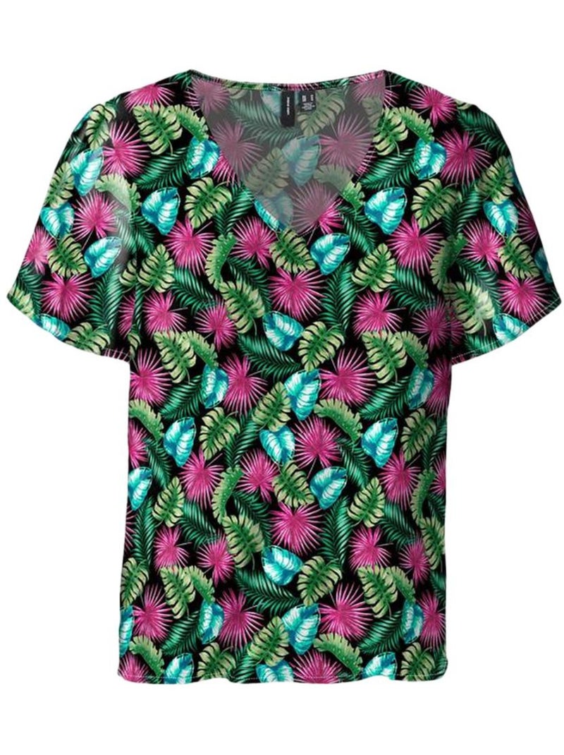 T-shirt à Motifs Femme Vero Moda Multicolore - Kiabi