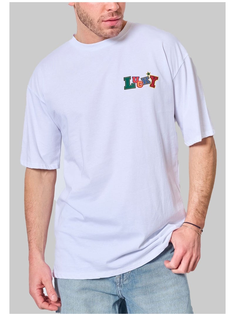 T-Shirt à motifs Kebello Blanc - Kiabi