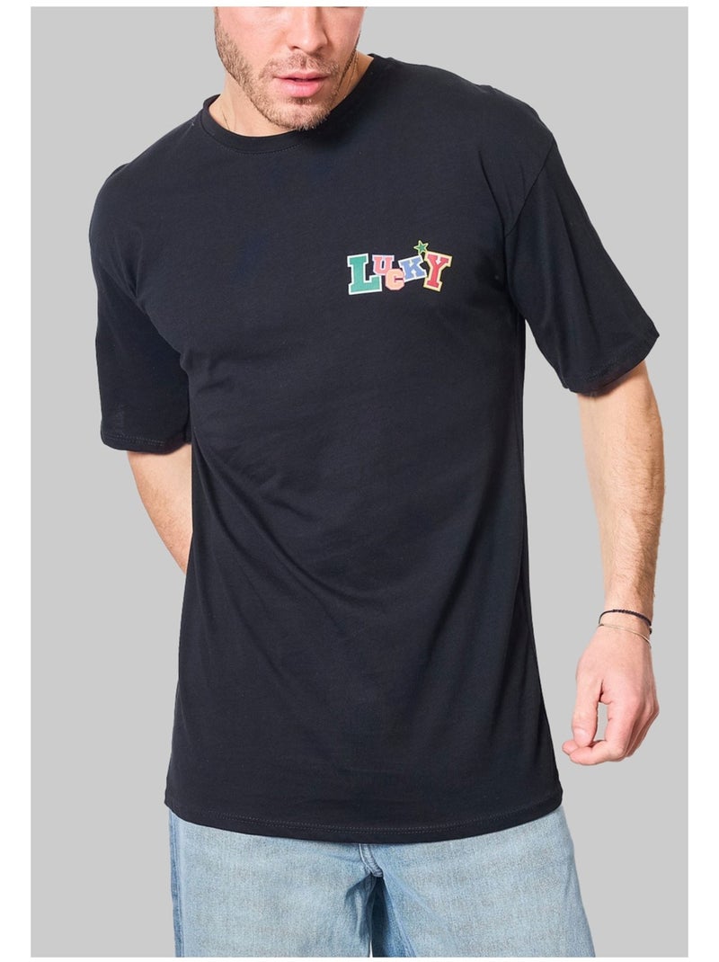 T-Shirt à motifs Kebello Noir Noir - Kiabi