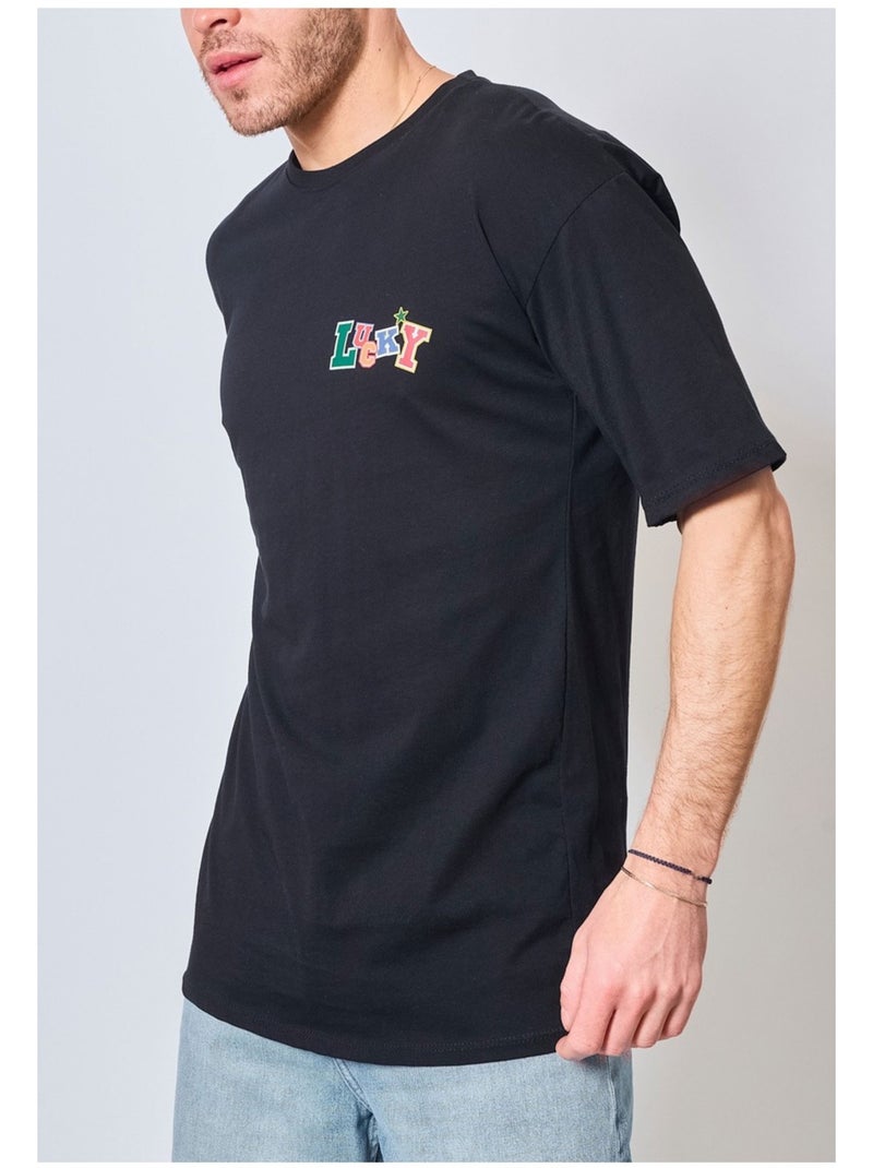 T-Shirt à motifs Kebello Noir Noir - Kiabi