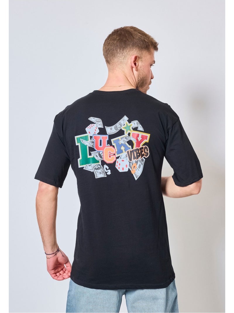 T-Shirt à motifs Kebello Noir Noir - Kiabi