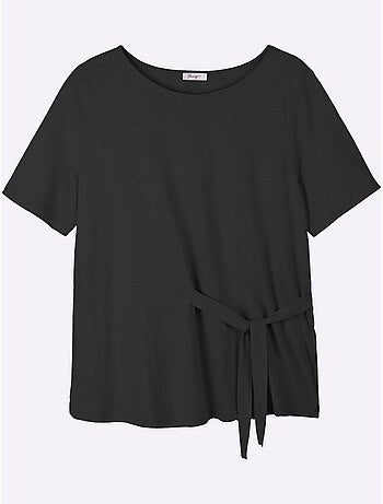 T-shirt à Nouer Devant - Taille Standard - Sheego