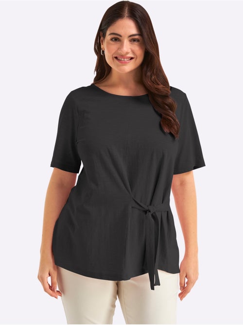 T-shirt à Nouer Devant - Taille Standard - Sheego - Kiabi
