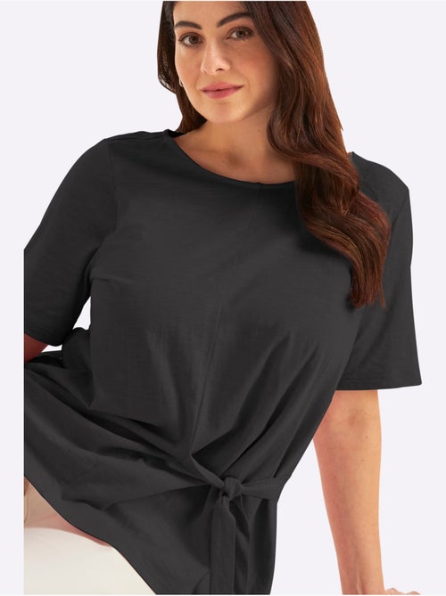 T-shirt à Nouer Devant - Taille Standard - Sheego - Kiabi
