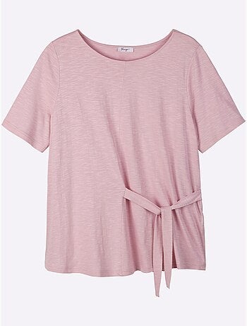 T-shirt à Nouer Devant - Taille Standard - Sheego