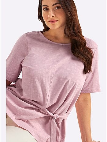 T-shirt à Nouer Devant - Taille Standard - Sheego