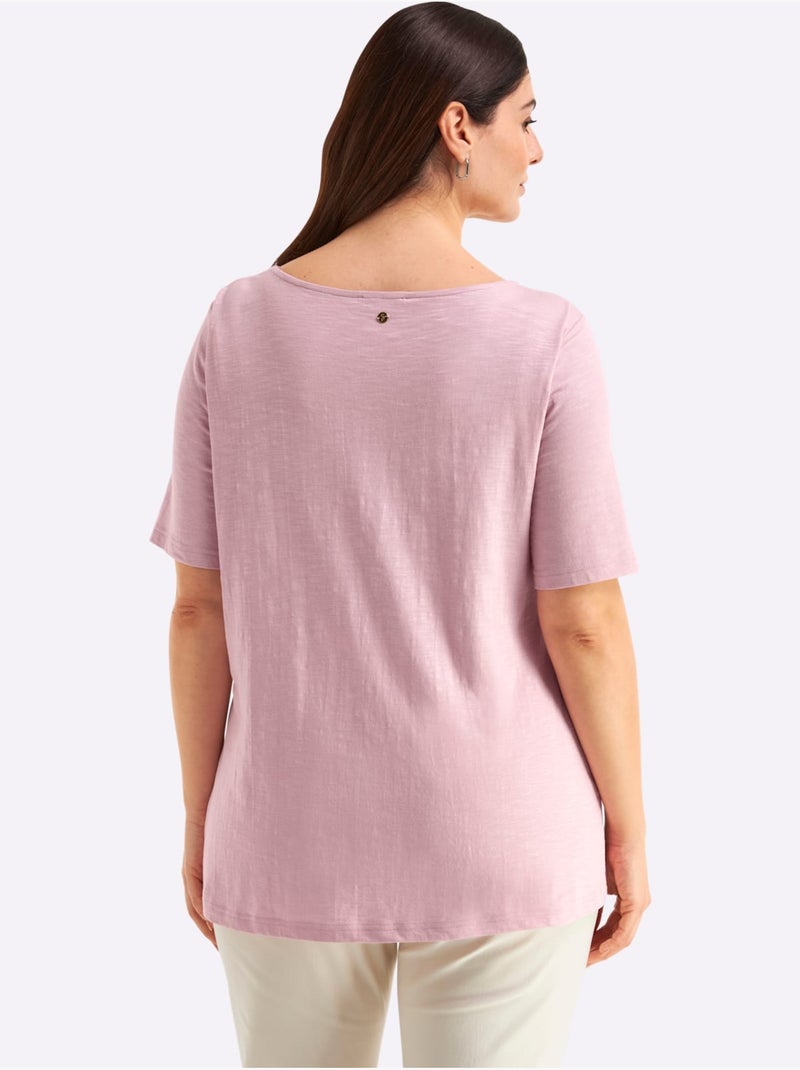 T-shirt à Nouer Devant - Taille Standard - Sheego Rose - Kiabi