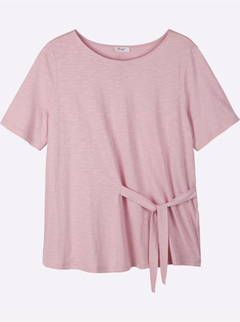 T-shirt à Nouer Devant - Taille Standard - Sheego Rose - Kiabi
