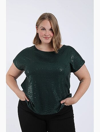 T-shirt à paillettes PAPRIKA