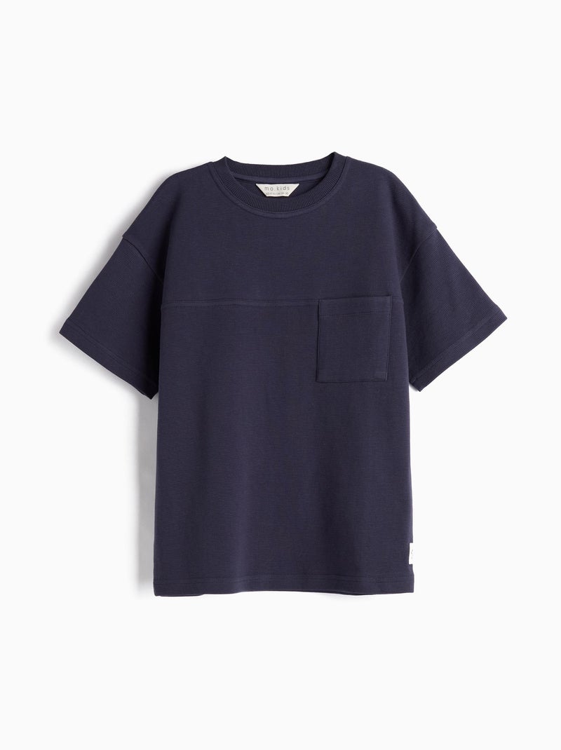 T-shirt à poche MO Fashion Bleu - Kiabi