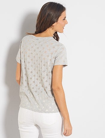 T-shirt à pois - Kiabi