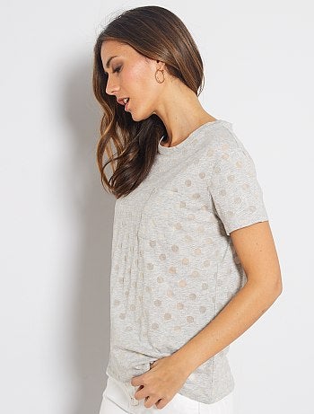 T-shirt à pois - Kiabi