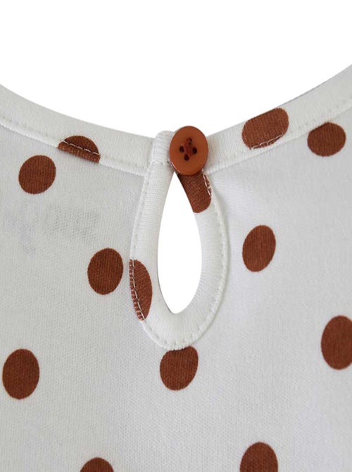 T SHIRT A POIS LOOK GIRLY - Kiabi