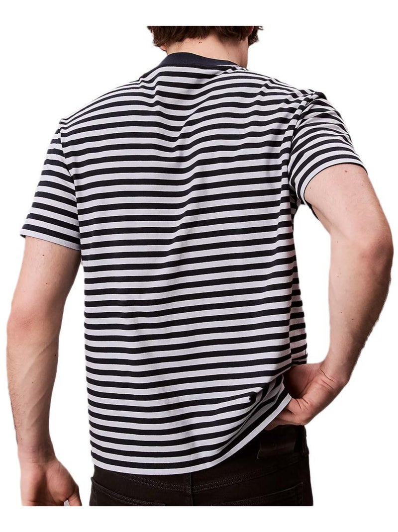 T-Shirt à Rayure Homme Calvin Klein Jeans Bleu - Kiabi