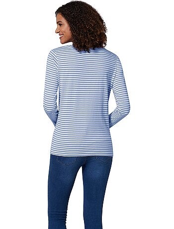 T-shirt à Rayures 50% Coton - Taille Standard - Witt