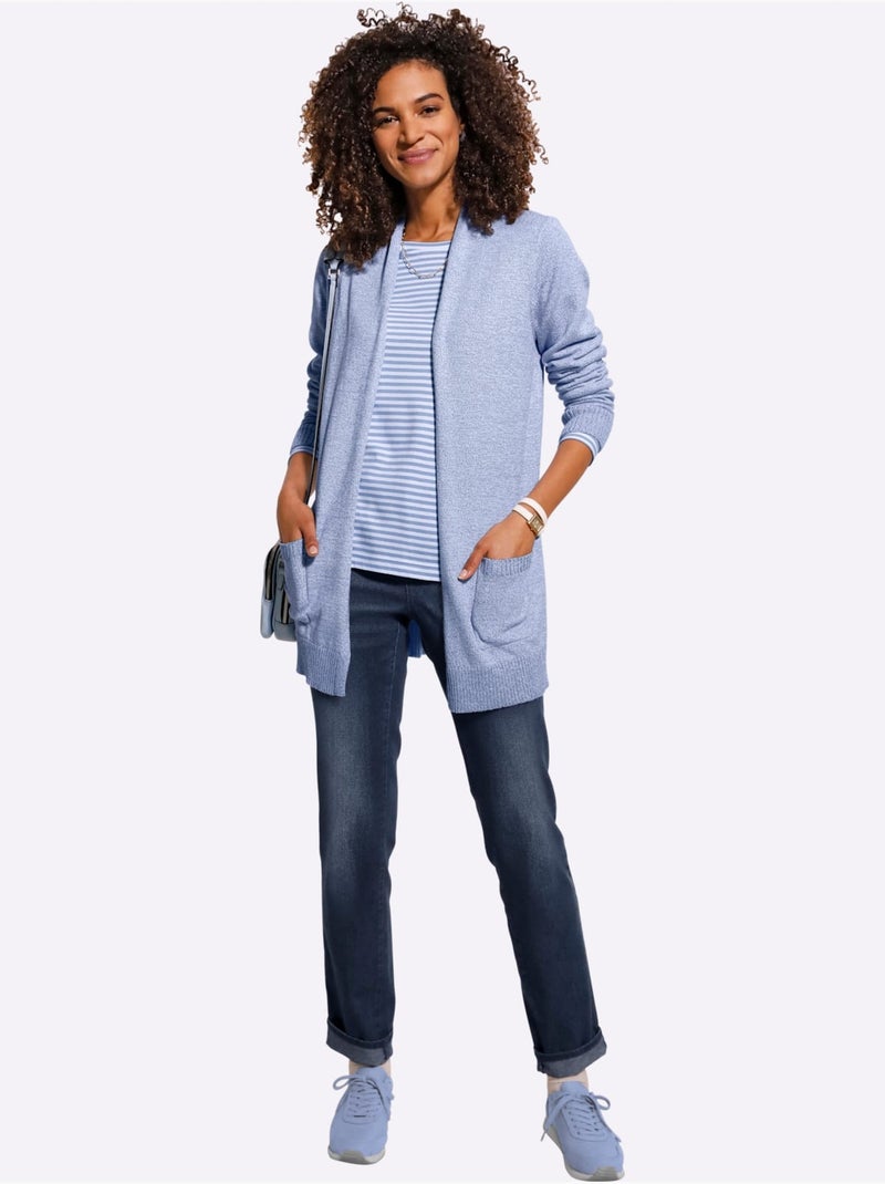 T-shirt à Rayures 50% Coton - Taille Standard - Witt Bleu Ecru - Kiabi