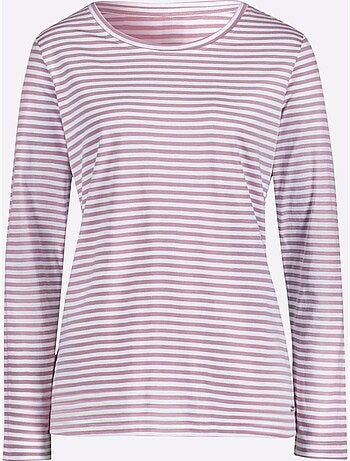 T-shirt à Rayures 50% Coton - Taille Standard - Witt