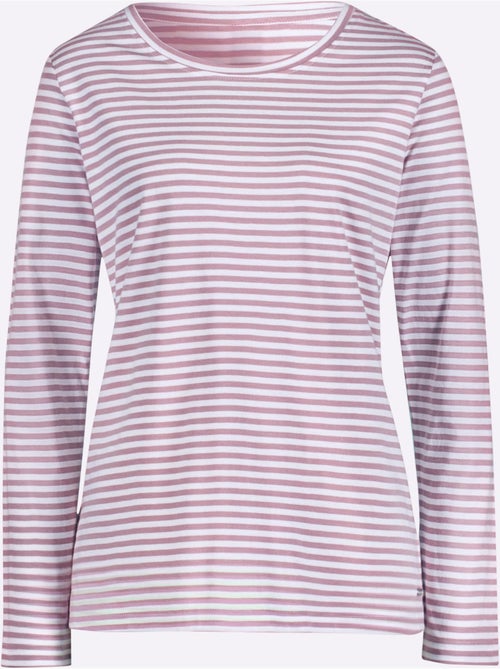 T-shirt à Rayures 50% Coton - Taille Standard - Witt - Kiabi