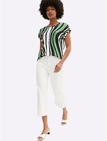 T-shirt à Rayures Avec Viscose (ecovero) - Taille Standard - Witt