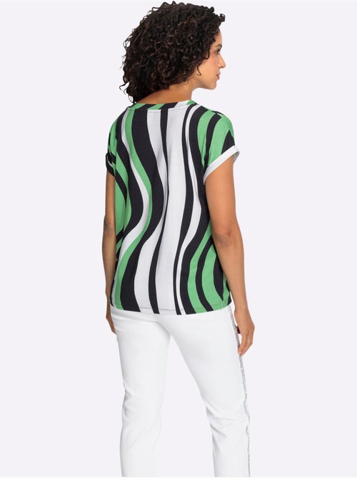 T-shirt à Rayures Avec Viscose (ecovero) - Taille Standard - Witt - Kiabi