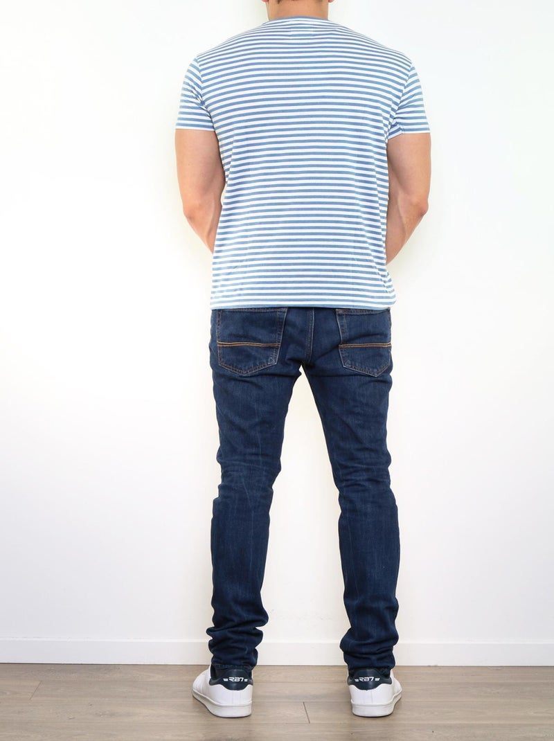 T-shirt à rayures Bleu - Kiabi