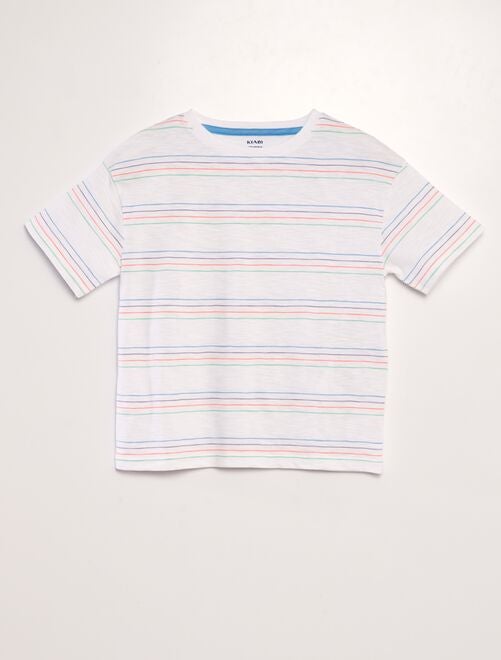 T-shirt à rayures colorées - Kiabi