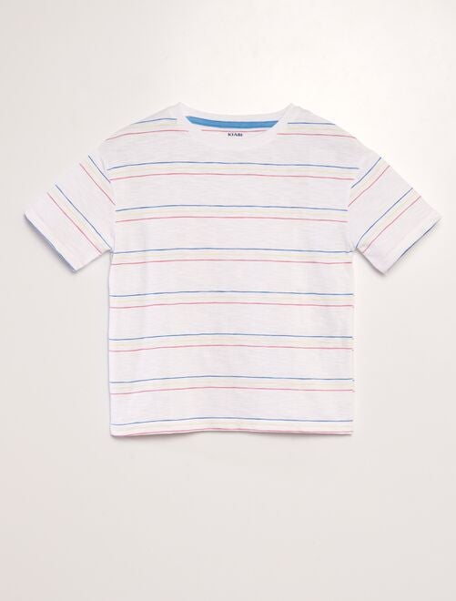 T-shirt à rayures colorées - Kiabi