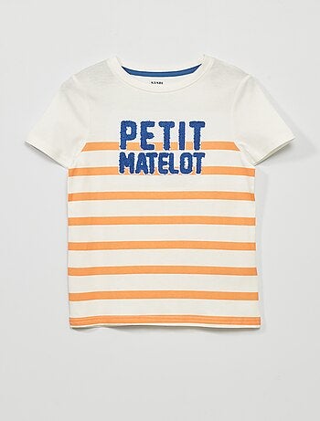 T-shirt à rayures en jersey - Kiabi