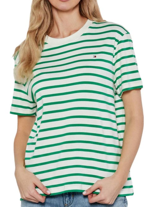 T-shirt à rayures femme tommy hilfiger - Kiabi T-shirt à rayures femme tommy hilfiger - Kiabi