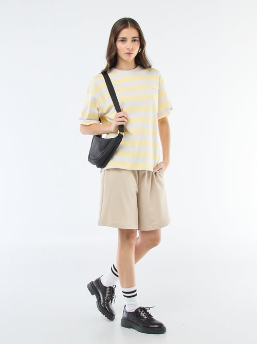 T-shirt à rayures large - Kiabi