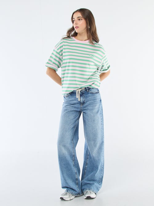 T-shirt à rayures large - Kiabi T-shirt à rayures large - Kiabi