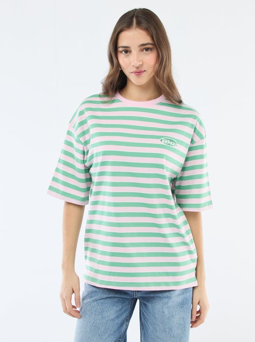T-shirt à rayures large - Kiabi T-shirt à rayures large - Kiabi