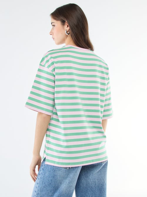 T-shirt à rayures large - Kiabi T-shirt à rayures large - Kiabi